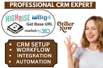 setup big contacts workflow get base marketing 360 bloomerang highrise crm va