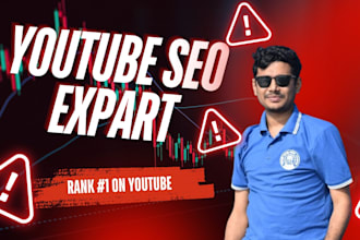 be your pro youtube video SEO specialist and channel growth manager