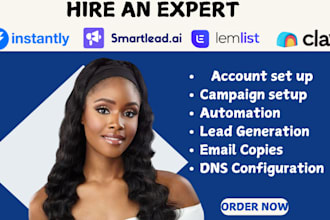 setup instantly ai or smartlead and manage instantly campaigns cold email expert