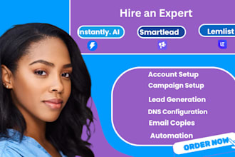 be your professional  instantly ai or smartlead cold email expert