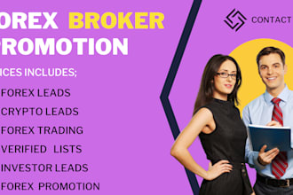 provide crypto leads, forex leads, investor leads, b2b leads