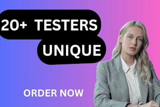 provide 20 unique testers for google play console app closed testing
