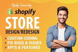 shopify custom coding, shopify store, fix bugs, shopify app