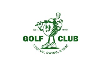 make mascot sports club golf logo