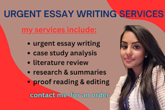 do urgent essay writing, article writing, research and summary writing