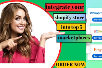 integrate ebay walmart target plus etsy, amazon marketplace into shopify store