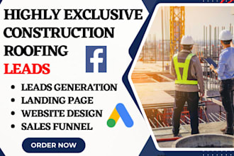 generate construction leads roofing leads handyman plumbing construction website