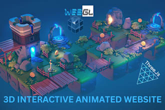 create interactive 3d website animation with three js, r3f, webgl, gsap, opengl