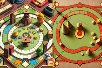 draw illustrations and graphic design for board game, card game, tarot cards