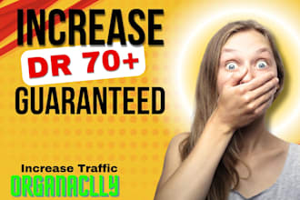 do increase domain rating DR 70 by using backlinks