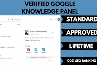 set up verified google knowledge panel, elevate your personal, brand or company