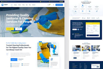 build cleaning service website with appointment cleaning booking system