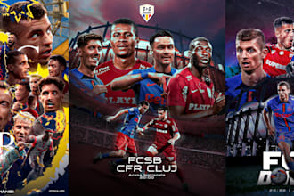 design premium sports posters, designs and banners