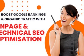 do onpage and technical SEO optimization for wordpress with yoast and rankmath