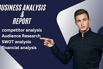 do  business plan, pitch deck, niche, market and swot analysis