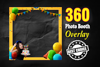 design 360 photobooth overlays template  png