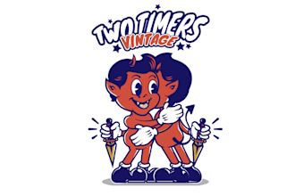 do vintage cartoon character illustration mascot logo