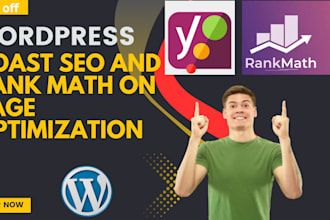 wordpress yoast SEO and rank math on page optimization for your blog