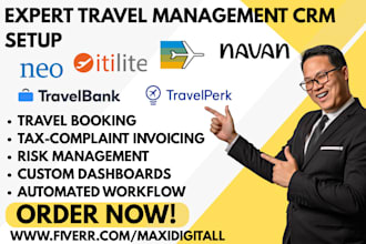 do travel management crm neo itilite sap navan travelperk amex travelbank mybiz