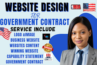 design a non profit government contract website for llc organization,sam gov