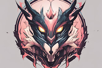 create logo designer anime, fantasy