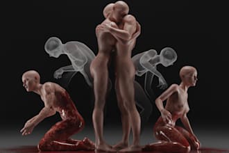 create a 3d character based on your concept art for printing