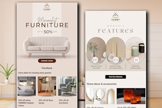 design your mailchimp email template or newsletters