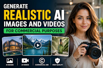 generate realistic ai images and videos for commercial purposes