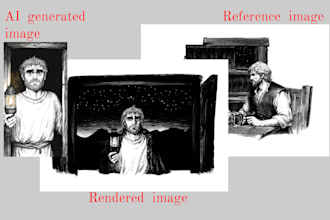 render an ai generated illustration
