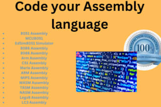 x86 mips and arm assembly language programming project