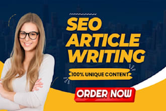 do SEO article writing, blog post writing, website content writing, copywriting