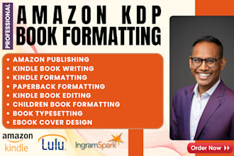publish, do kindle book formatting, editing for amazon KDP, lulu, children book