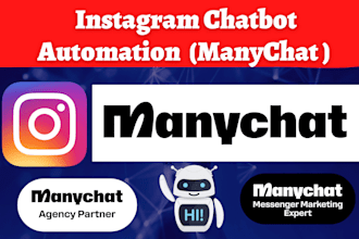 create instagram mannychat  chatbot dm automation for lead generation