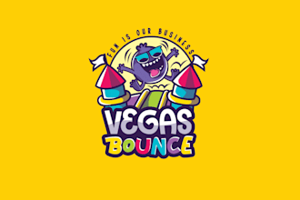 design awesome vegas bounce logo