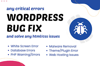 fix wordpress issues, bugs and errors