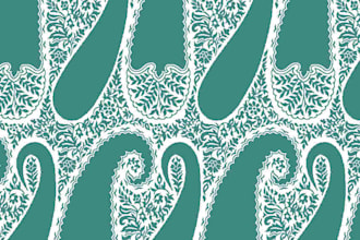 create paisley pattern design in high regulation for you