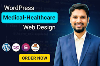 design modern medical, healthcare, dental wordpress website