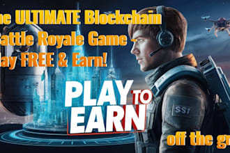 develop blockchain battle royale game, multiplayer mmorpg, moba shooting game
