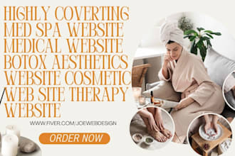 design med spa website medical website cosmetic aesthetics botox therapy website