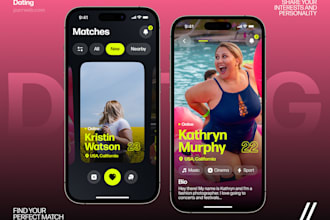 develop chat app, live streaming app, dating app, social media app