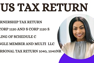 prepare and e file US tax returns for individual and business 1040, 1120, 1065