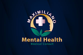 do mental health medical home care and pharmacy logo design