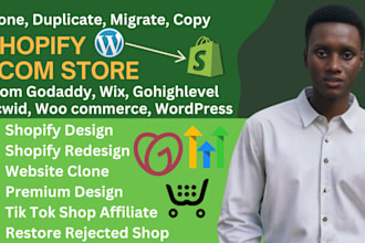 clone shopify store product landing page on wix gempages pagefly wordpress site