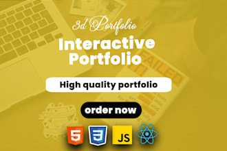 create 3d portfolio to showcase your talent