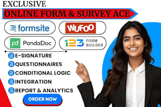 create wufoo formsite 123formbuilder cognito form formstack survicate pandadoc