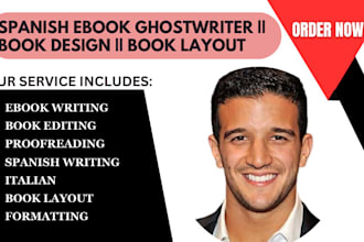 be your spanish fiction ghostwriter, nonfiction writer, novel, children story