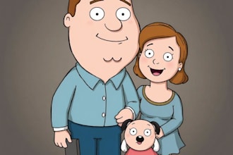 custom you in family guy cartoon portrait