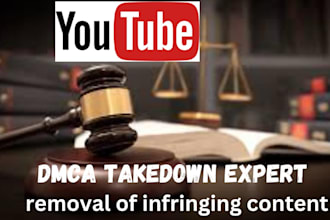 remove infringing defaming leaked and pirated content from youtube under dmca