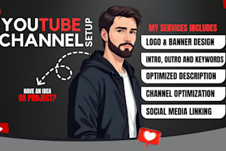 create and setup youtube channel