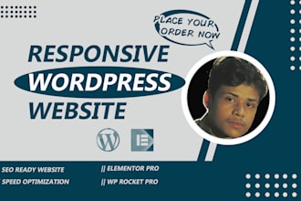make responsive wordpress website or blog website